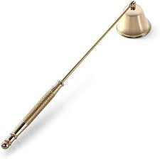 Yellow Brass Handcrafted Candle Snuffer with Handle Large 10.5 Inches (26cm)
